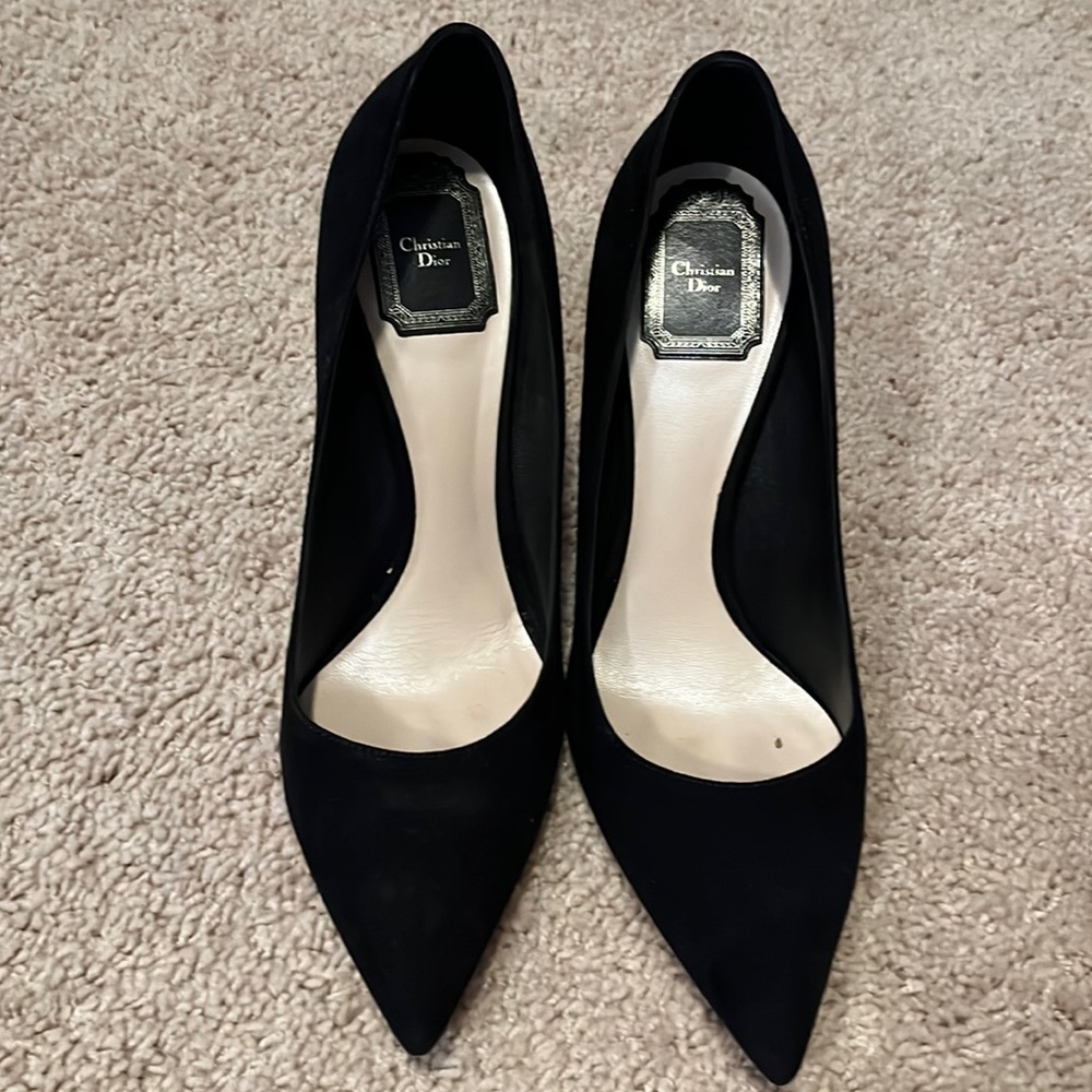 Christian Dior black high heels. Narrow size 39 or 8 1/5